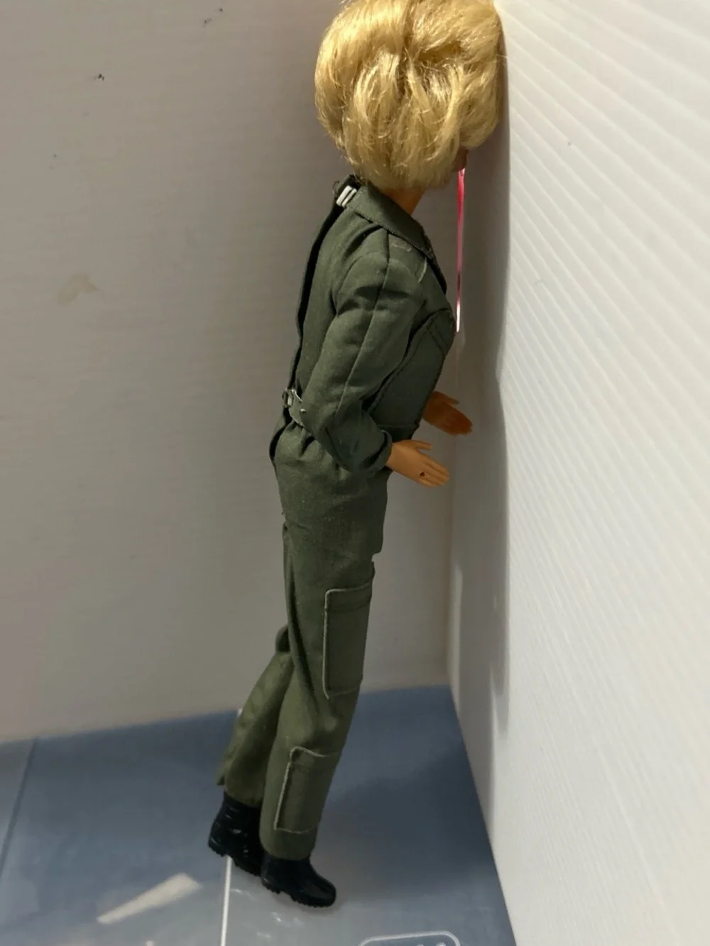 Mattel Blonde Barbie Doll in Olive Green Flight Suit